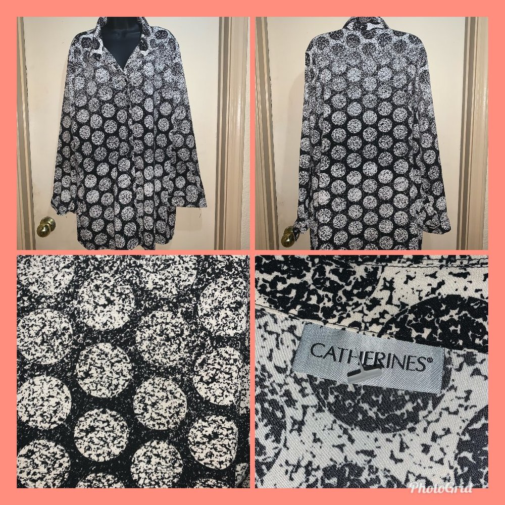 Catherine’s Blouse Button Front Long Sleeve